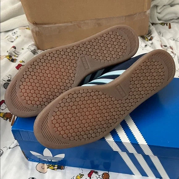 Adidas Men's Dark Blue and Light Blue Sneakers - Picture 3 of 3